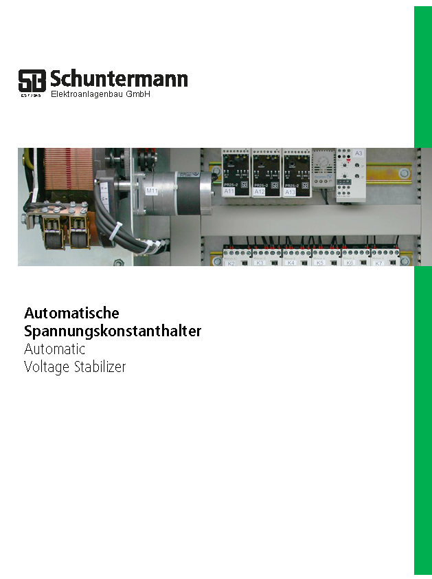 Automatische Spannungskonstathalter 2024 | Schuntermann.de