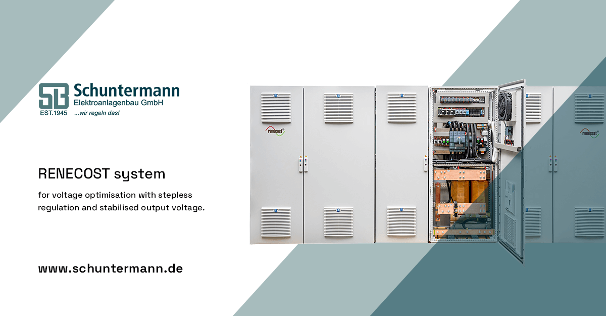 RENECOST system for voltage optimisation with stepless regulation and stabilised output voltage | Schuntermann.de